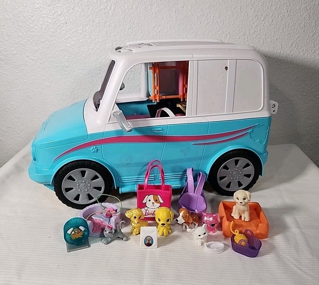 2015 Mattel Barbie Ultimate Puppy Mobile Plus Pets Accessories - Mixed Brands
