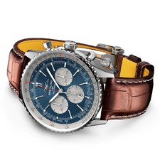 Breitling Navitimer B01 Chronograph 46 Blue Dial Watch AB0137211C1P1 3