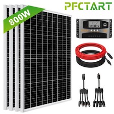 800W Solar Panel Kit High-Efficiency Charger Battery Off Grid Caravan RV Home US