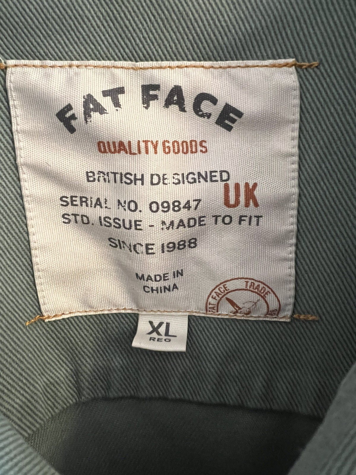 FatFace Chore Jacket Green Canvas Size XL Utility/Field Shacket Oi Polloi image 5