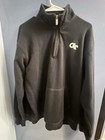 Georgia Tech 1/4 Zip Sweatshirt Kangaroo Pouch  Gear Sideline For Sports XL Blck