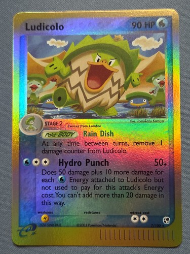 Pokémon TCG EX Sandstorm Ludicolo 7/100 Reverse Holo