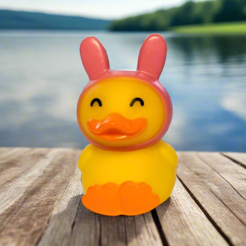 Adorable Anime Bunny Rubber Duck for Bath Time Fun