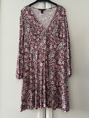 New Look - Kleid - rotgemustert - Grösse 46