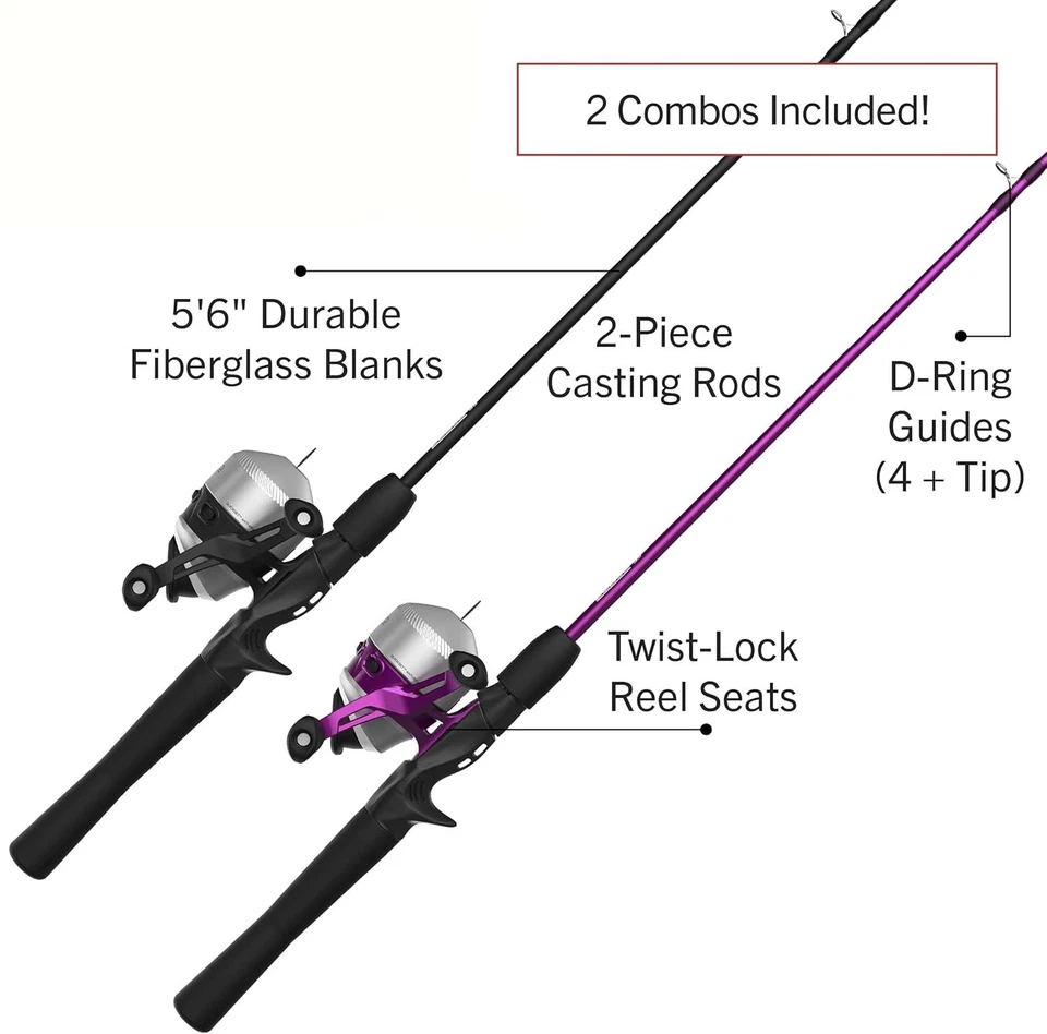 Caña de fibra de vidrio duradera de 6 pulgadas, carrete de pesca antirretroceso - Image 2 of 4