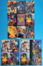 1994 Marvel Masterpieces Uncut Promo Card Sheet Lot Hulk Wolverine Gambit