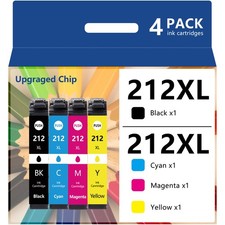 4P 212XL T212XL Ink Cartridges For Epson WorkForce WF-2830 WF2850 XP4100 printer
