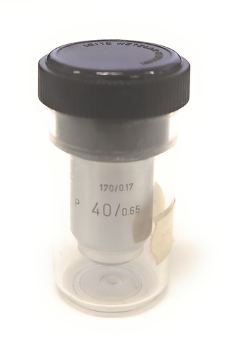 Leitz Wetzlar 170/0.17 P 40/0.65 Objective Lens RMS Thread 170 Tube Length