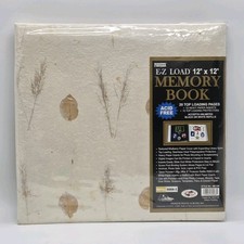 Pioneer Memory Book Textured Leaves EZ Load Acid Free 12x12 20 Top Load Pages