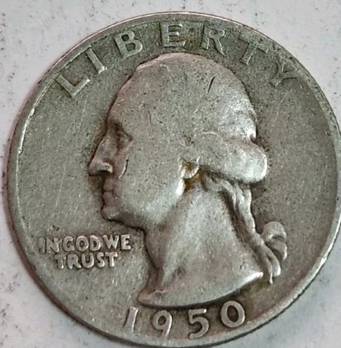 1950-S Washington Quarter – AU- Sharp Details  Crisp Eagle & Hair  Killer...