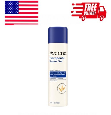 Aveeno Therapeutic Shave Gel for Dry Skin with Oat & Vitamin E, Shaving Cream