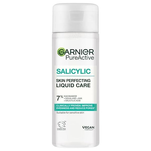 3 x Garnier Pure Active Salicylic Skin Perfecting Liquid Care 120ml