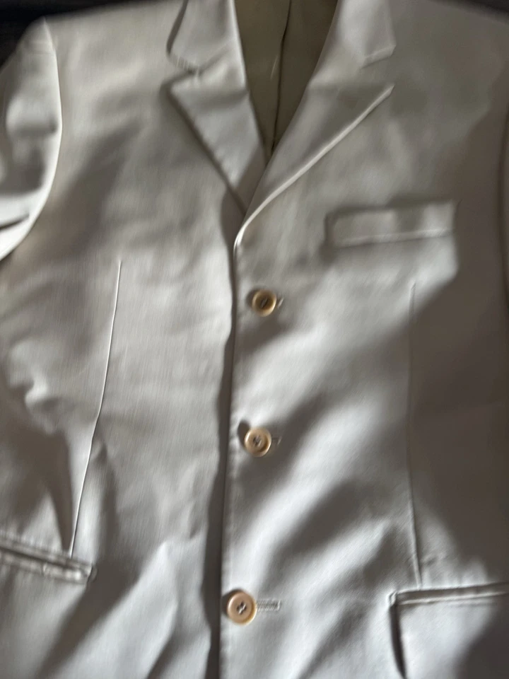 Blazer Enzo Tovare Para Hombres 44R Beige 2 Botones Chaqueta Deportiva Blazer 36x29 Pantalones Foto 4 de 4