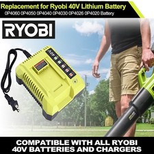 For Ryobi OP408VNM 40V Lithium-Ion Battery Rapid Charger OP406VNM 40-Volt NEW