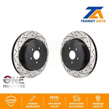 Rear Drilled Slot Brake Rotors Pair For Subaru BRZ Toyota 86 With Brembo Brakes