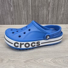 Crocs blaue Gummi Slipper Unisex Clogs (M6 W8) UK 5 Jungen UK 6 Mädchen