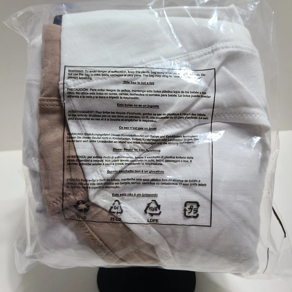 Warners Womens Mid Waist Hipsters Size XL/8 3 Pack in 3 colors. - Image 3 of 4