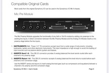 pre modulo microfono apogee symphony