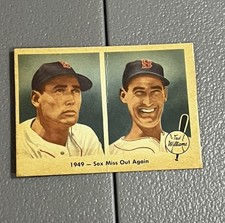 1959 Fleer Ted Williams #37-1949 Sox Miss Out Again-Crease-vg-vgex. Nice Card