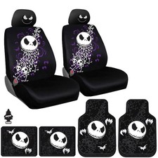 For Nissan Nightmare Before Christmas Seat Covers Floor Mats Car Truck 11PC
