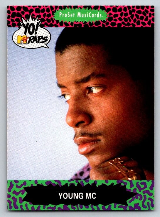 1991 Pro Set Yo! MTV Raps #100 Young MC