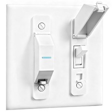 2 Pack Light Switch Cover Guard,Wall Lock With Glow White-2PCS