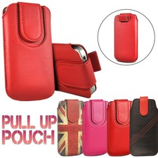 Knopf Schließen Leder Zuglasche Etui Abdeckung Etui für Sony XZ1 X E5 Z5 T700 Handys