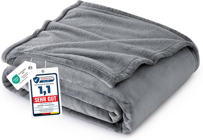 Bedsure Kuscheldecke Fleecedecke 150cm x 240cm Wohndecke warm weich