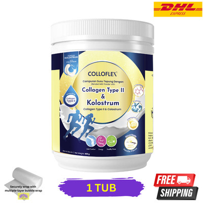 1 X ColloFlex Collagen Type II Colostrum Milk Powder 400g Zextra Sure Alt