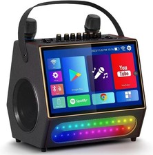 Mr Entertainer Maestro Dual Wireless Mics Touchscreen System Karaoke Machine