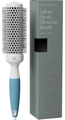 Salon Professional Round Brush for Blow Drying |  Ceramic Ionic | 1.3''  Barrel