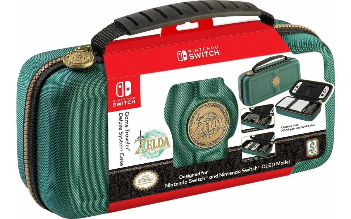 THE LEGEND OF ZELDA OLED NINTENDO SWITCH TRAVEL CASE - GREEN (SWITCH)
