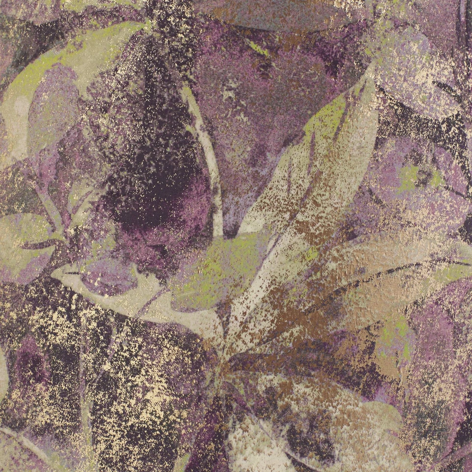 Springcrest Mollie Botanical Purple Leaf Velvet Drum 14x15x10 1/2 (Spider) - Image 2 of 4