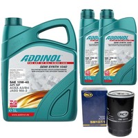 MotoröL Set 10W-40 Semi Synth 1040 7 Liter + ÖLfilter FüR Alfa Romeo Mercedes