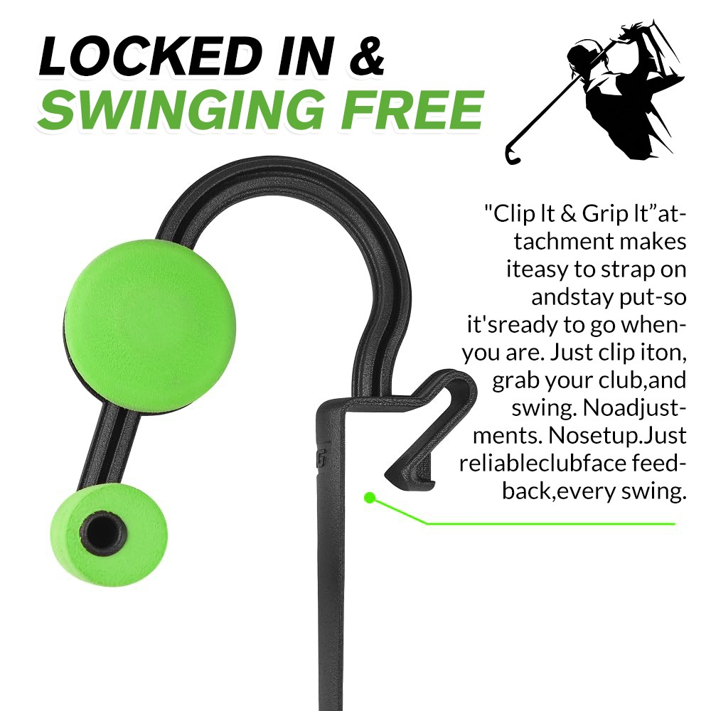 Square Set Golf Swing Trainer - Instant Feel-Based Feedback Fixes Your Contact