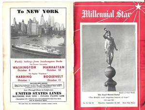 Millennial Star, Angel Moroni Statue, 1937 Mormon / LDS, Salt Lake, Utah Temple