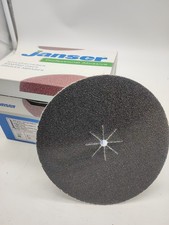 50x JANSER Schleifscheibe Klett Schleifscheiben 150 mm 8 Schlitze Korn 40