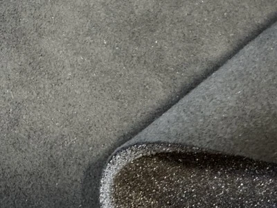 DINAMICA MIKO Meterware ORIGINAL Auto Dinamica Stoff Tiefschwarz mit 2mm Schaumstoff R. 160cm!