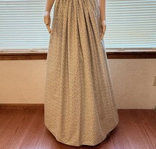 NEW Women  s Long Skirt Costume Civil War Day Camp PRAIRIE Reenactment S-XXL