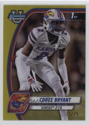 2024 Bowman U Chrome Yellow Refractor 73/75 Cobee Bryant #44 p8v