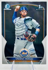 Topps Vincent Perozo New York Mets 2023 Bowman Chrome 1st Bowman #BCP-102