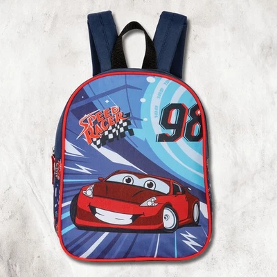 Fabrizio Kinder Rucksack 23x29x10 blau Rennauto Polyester Speed Racer ORI201BA - Bild 1 von 4