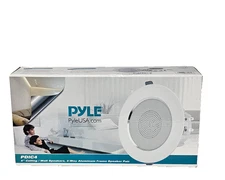 Pyle PDIC4 4" Ceiling Wall Speakers  2-Way Flush Mount  160W Pair  White