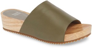 eileen fisher edge washed leather slide