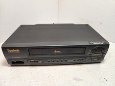 SYMPHONIC VR-501 4 Head Video Cassette Recorder VCR With Remote Control Manual