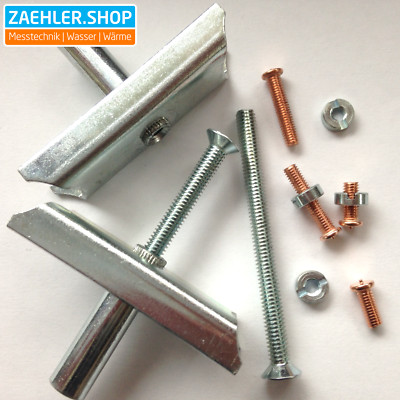 Heizkostenverteiler Schraubknebel Schweiss-Bolzen Montage Heizkörper Wärmeleiter