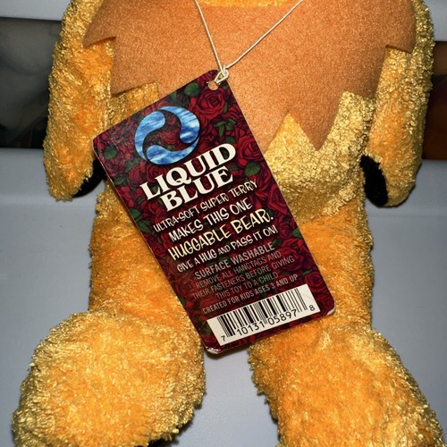 Grateful Dead Extra Cuddly Stuffed Bear Rhythm Liquid Blue - Picture 3 of 8