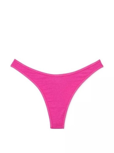 Victoria's Secret Baumwolle hohes Bein Tanga Höschen S M L XL pink Mini Logo Band neu mit Etikett - Bild 2 von 7