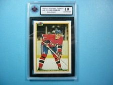 1990/91 BOWMAN TIFFANY NHL HOCKEY CARD #48 SYLVAIN LEFEBVRE ROOKIE RC KSA 10 GEM