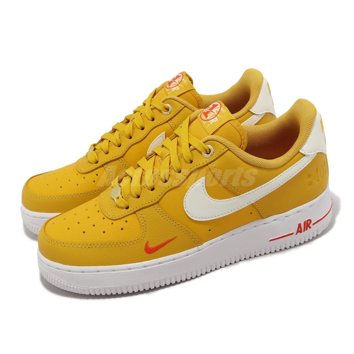 Nike Wmns Air Force 1 07 SE 40th Anniversary Yellow Ochre Women AF1 | eBay